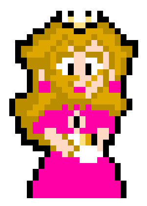 Princesa Peach em Super Mario World.